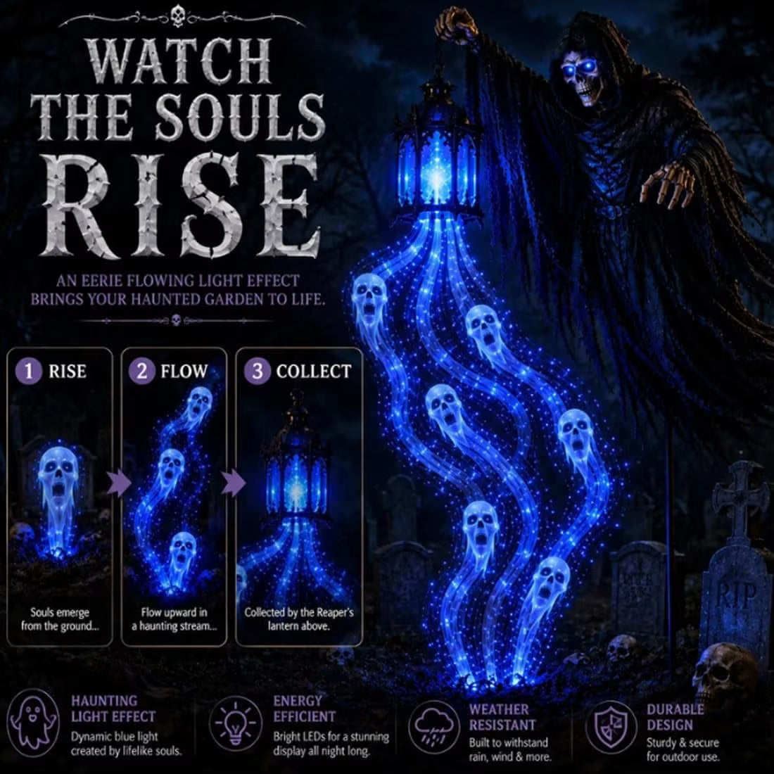 Kartizee™ Grim Reaper Garden Light