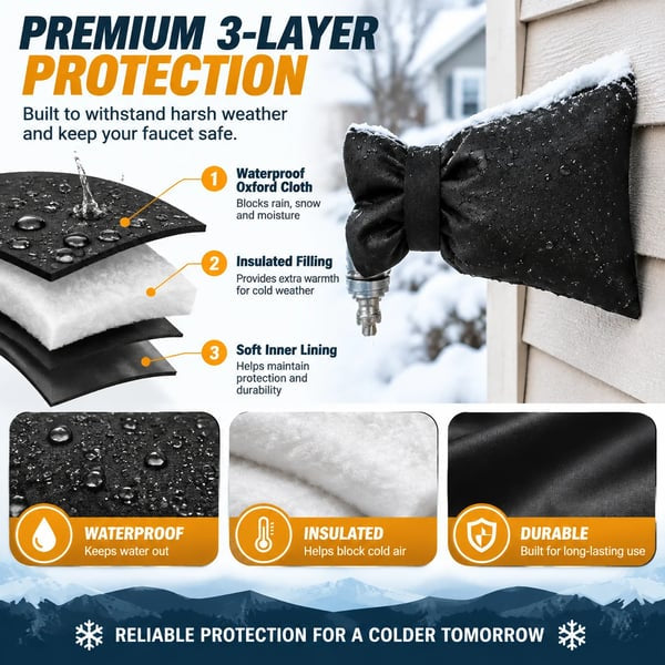 Kartizee™ Thermal Waterproof Hose Bib Covers