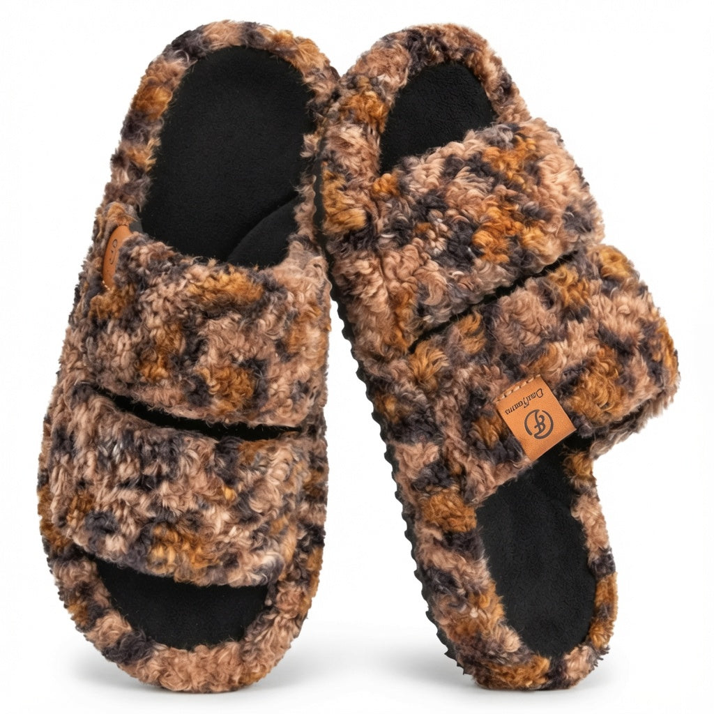 Kartizee™ Fuzzy Open-Toe Slippers