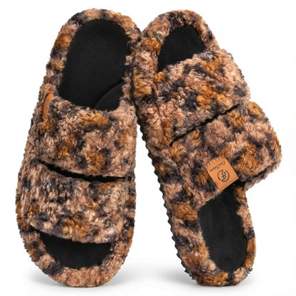 Kartizee™ Fuzzy Open-Toe Slippers