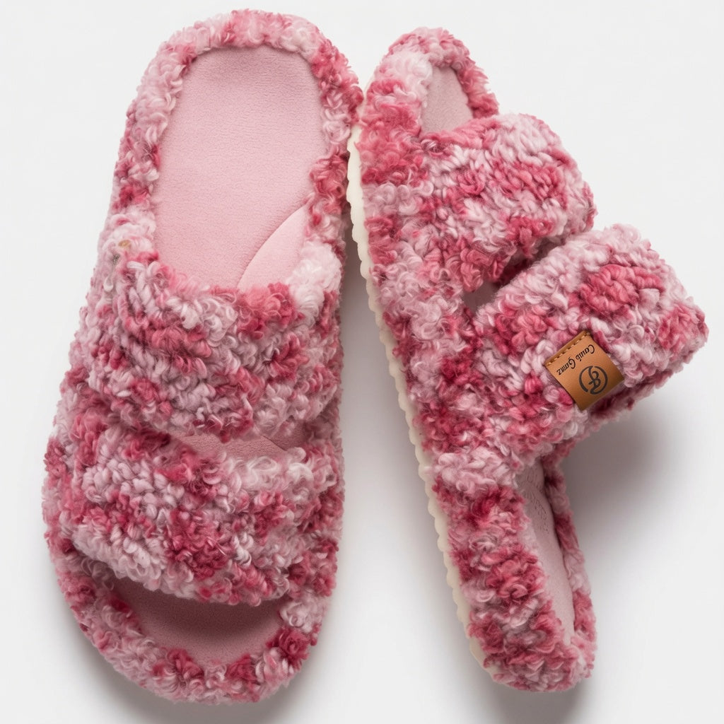 Kartizee™ Fuzzy Open-Toe Slippers