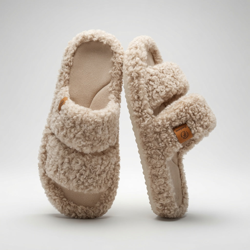 Kartizee™ Fuzzy Open-Toe Slippers