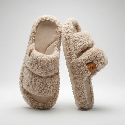 Kartizee™ Fuzzy Open-Toe Slippers