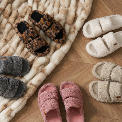 Kartizee™ Fuzzy Open-Toe Slippers