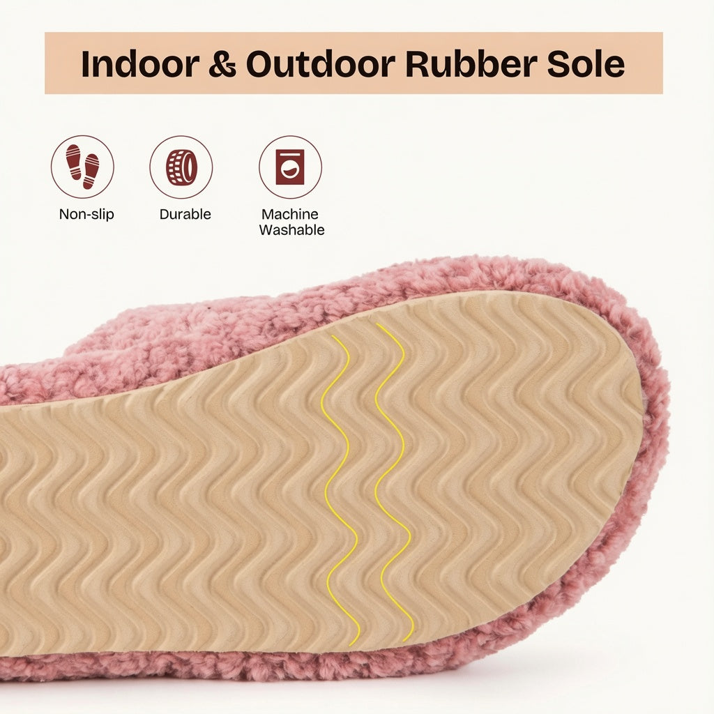 Kartizee™ Fuzzy Open-Toe Slippers