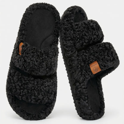 Kartizee™ Fuzzy Open-Toe Slippers