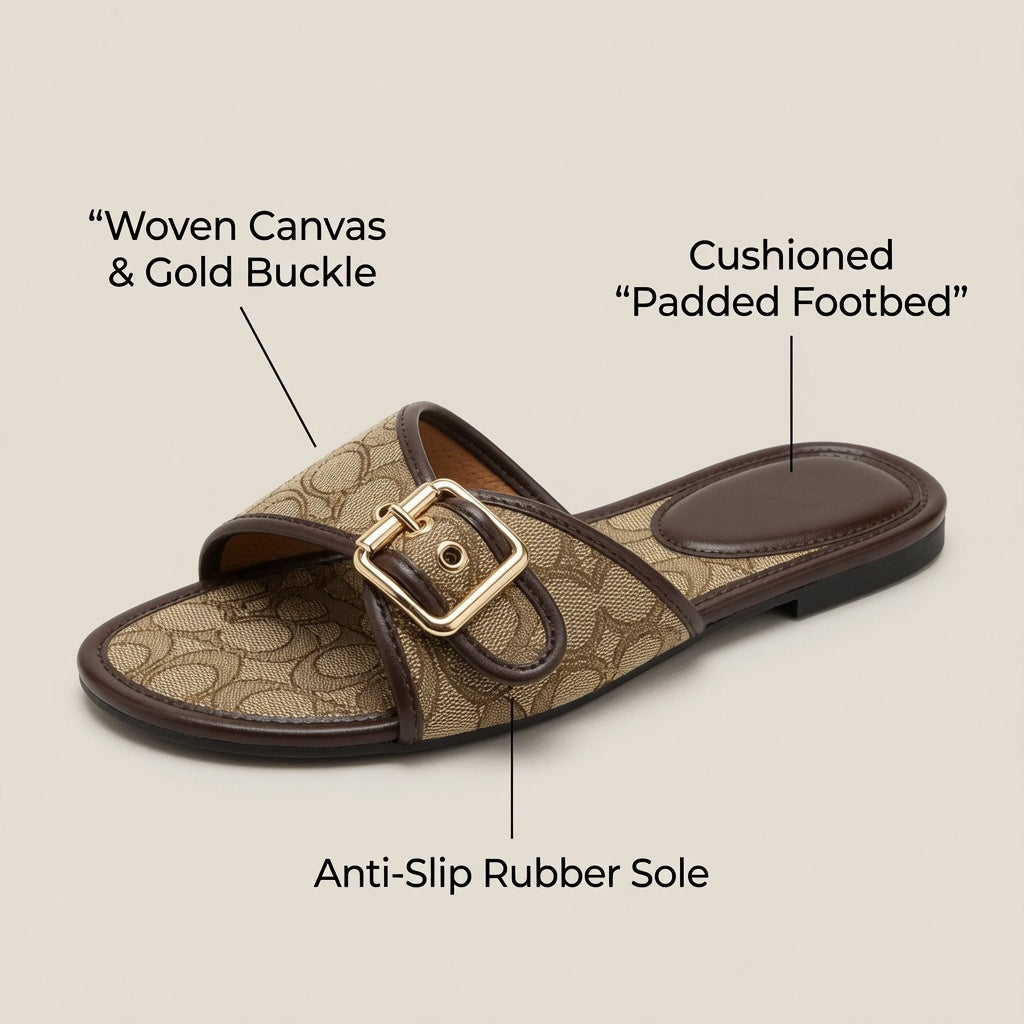 Kartizee™ Buckle Slide Sandals